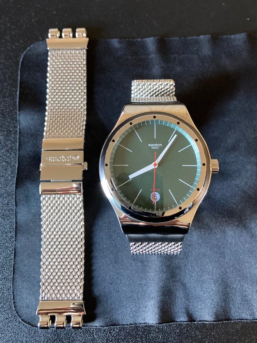 Swatch Sistem 51 YIS401G Boreal and YIS407G Kaki
